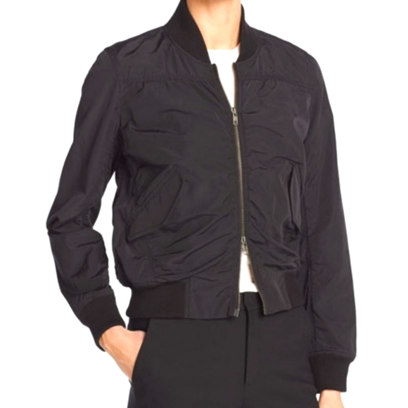 Vince. Washed Shrunken Bomber - Picture 2 of 9